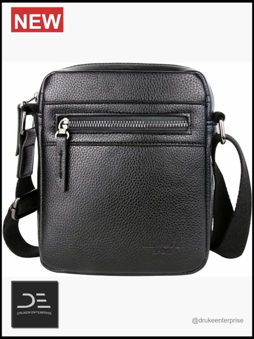 Small Crossbody Bag Mens Purse Leather Messenger Bag Sling Shoulder Travel